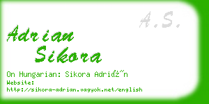 adrian sikora business card